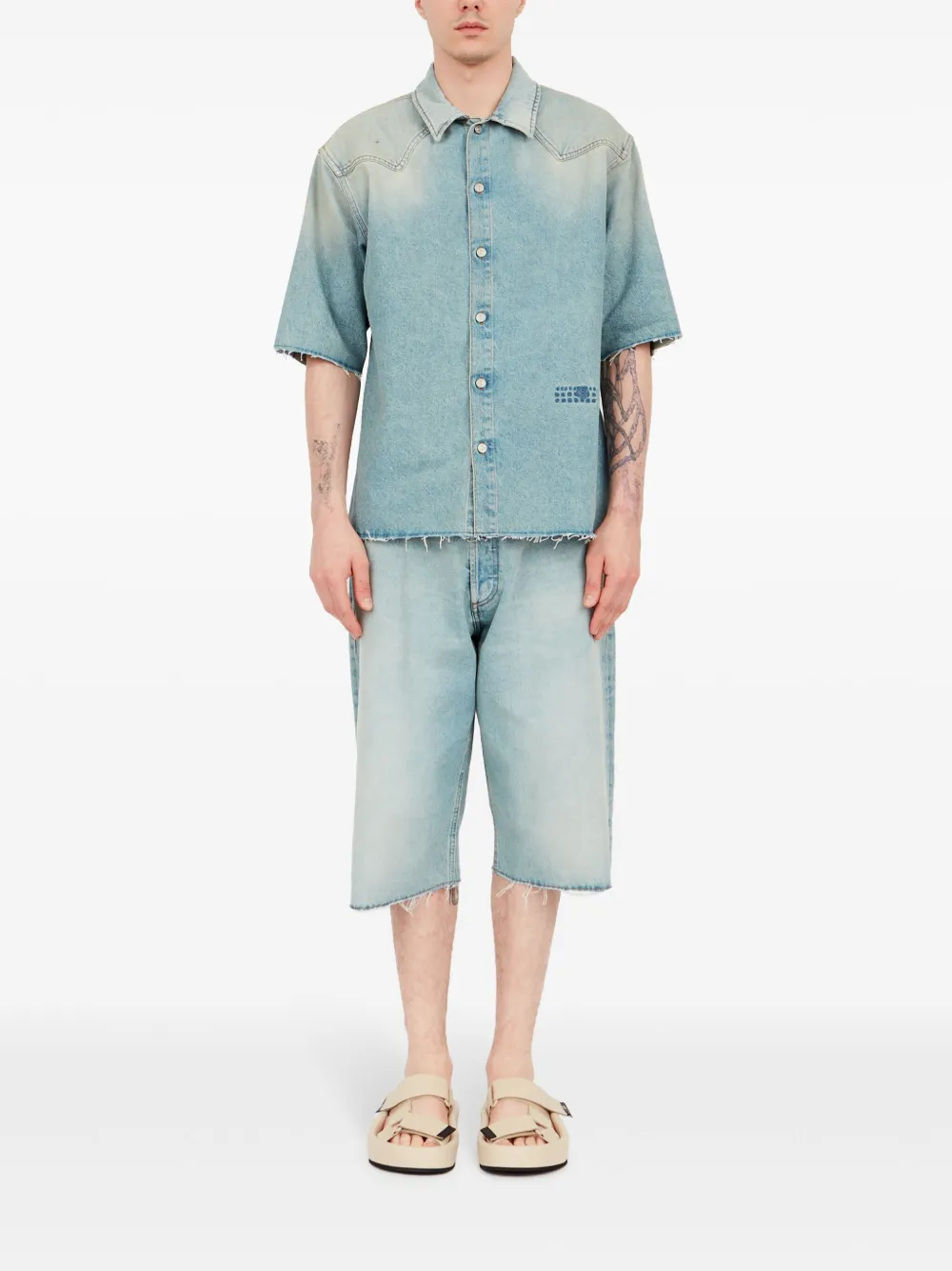 MM6 Maison Margiela Denim overhemd - Blauw