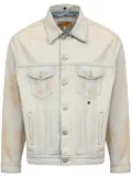 MM6 Maison Margiela distressed-finish denim jacket - Neutrals