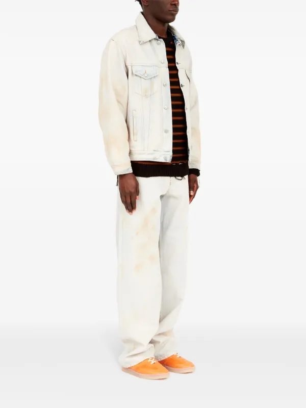 MM6 Maison Margiela ダメージ デニムジャケット | ニュートラル