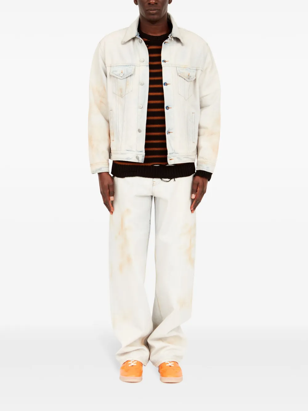 MM6 Maison Margiela veste en jean à effet usé | Vestes en jean | Image 2