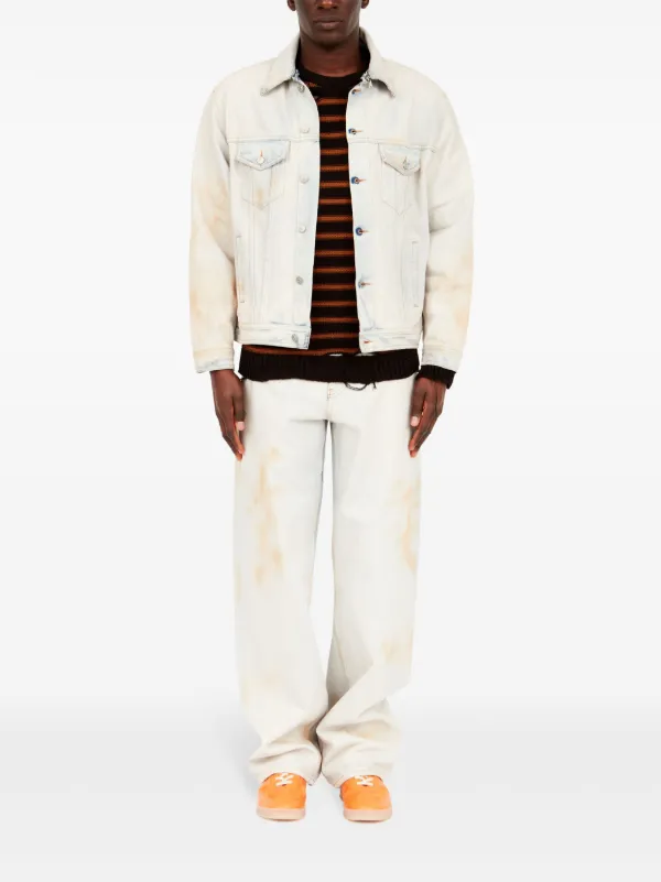 MM6 Maison Margiela ダメージ デニムジャケット | ニュートラル