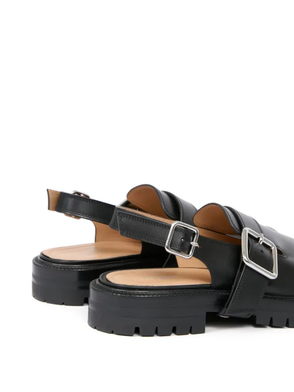 Maison Margiela Tabi County レザーサンダル | ブラック