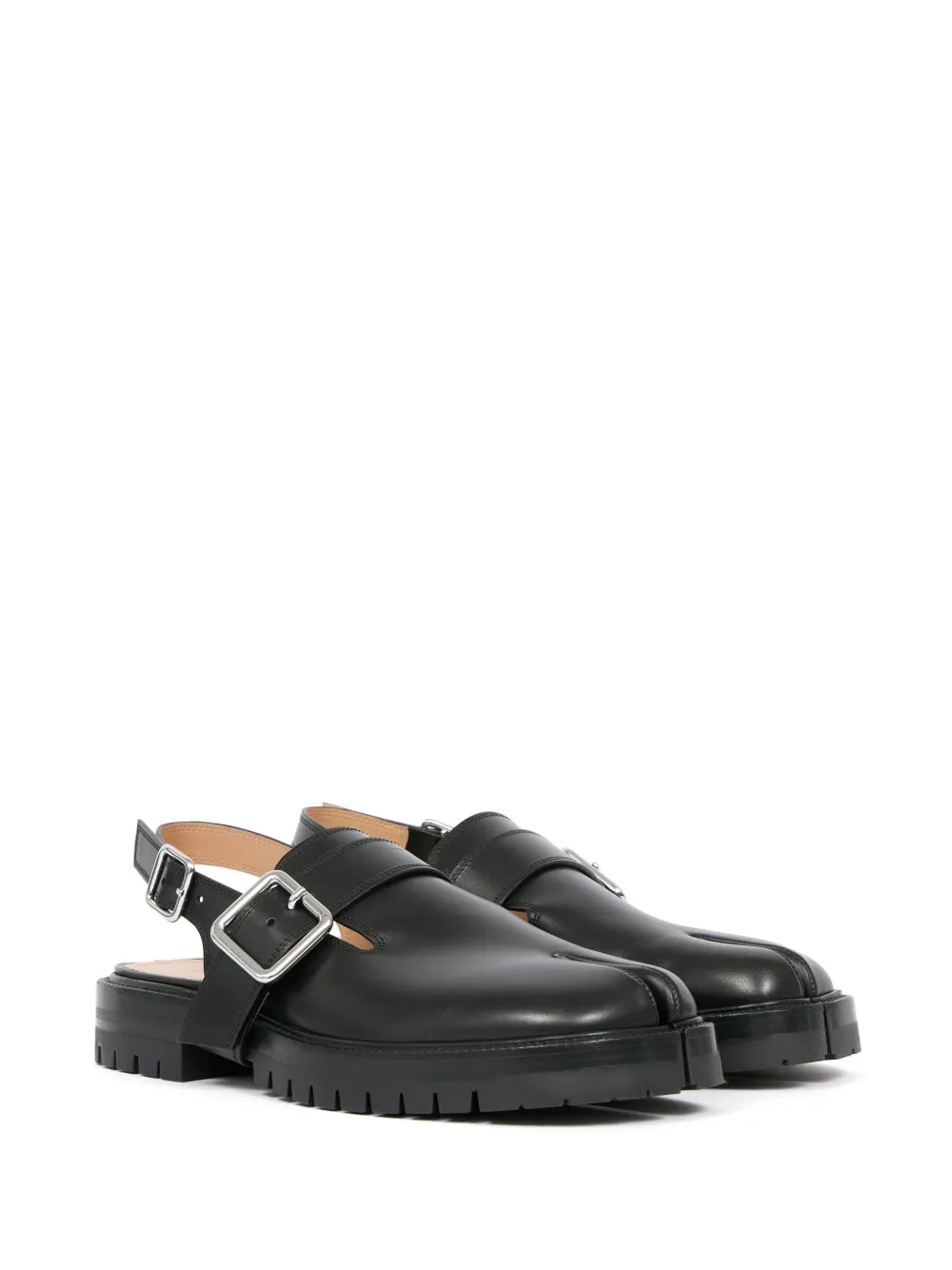 Maison Margiela Tabi County leren sandalen - Zwart