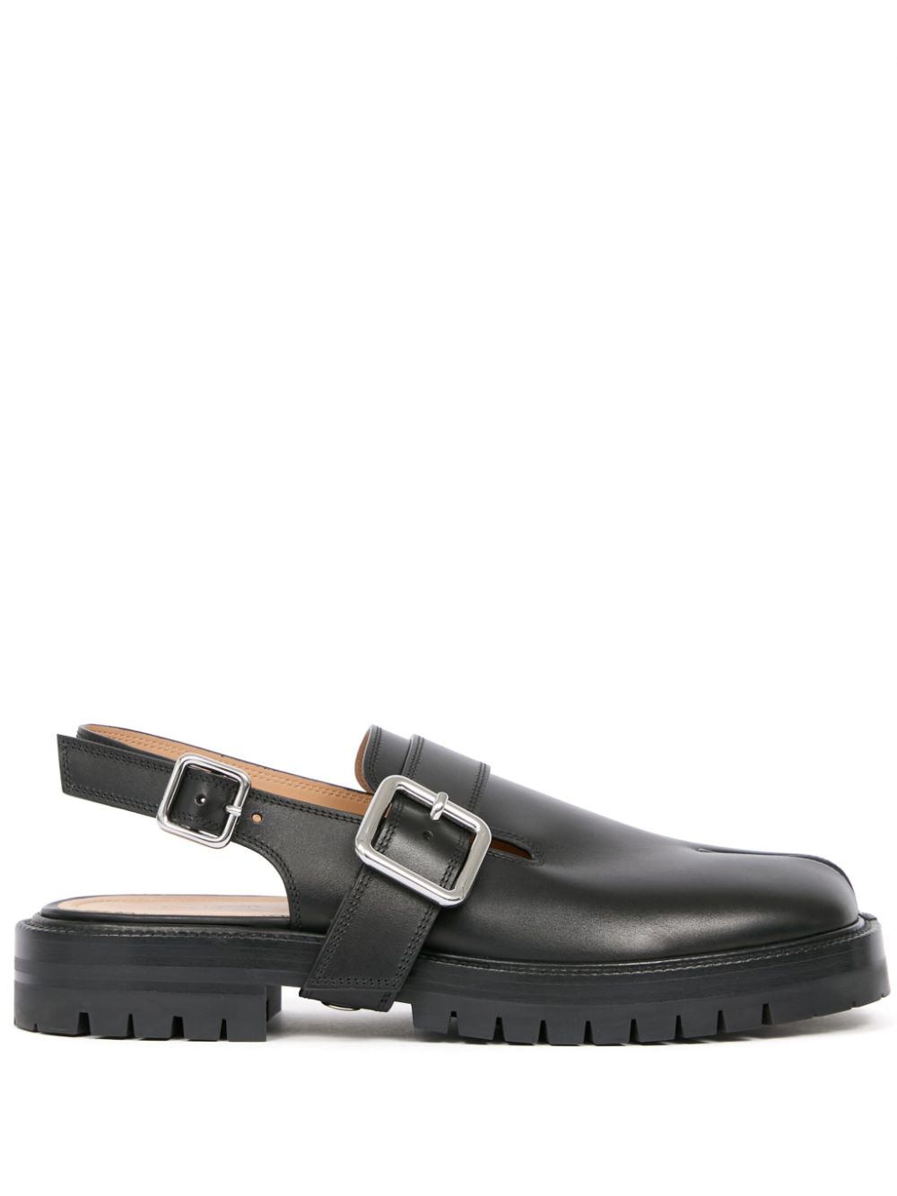 Maison Margiela Tabi County leather sandals Black