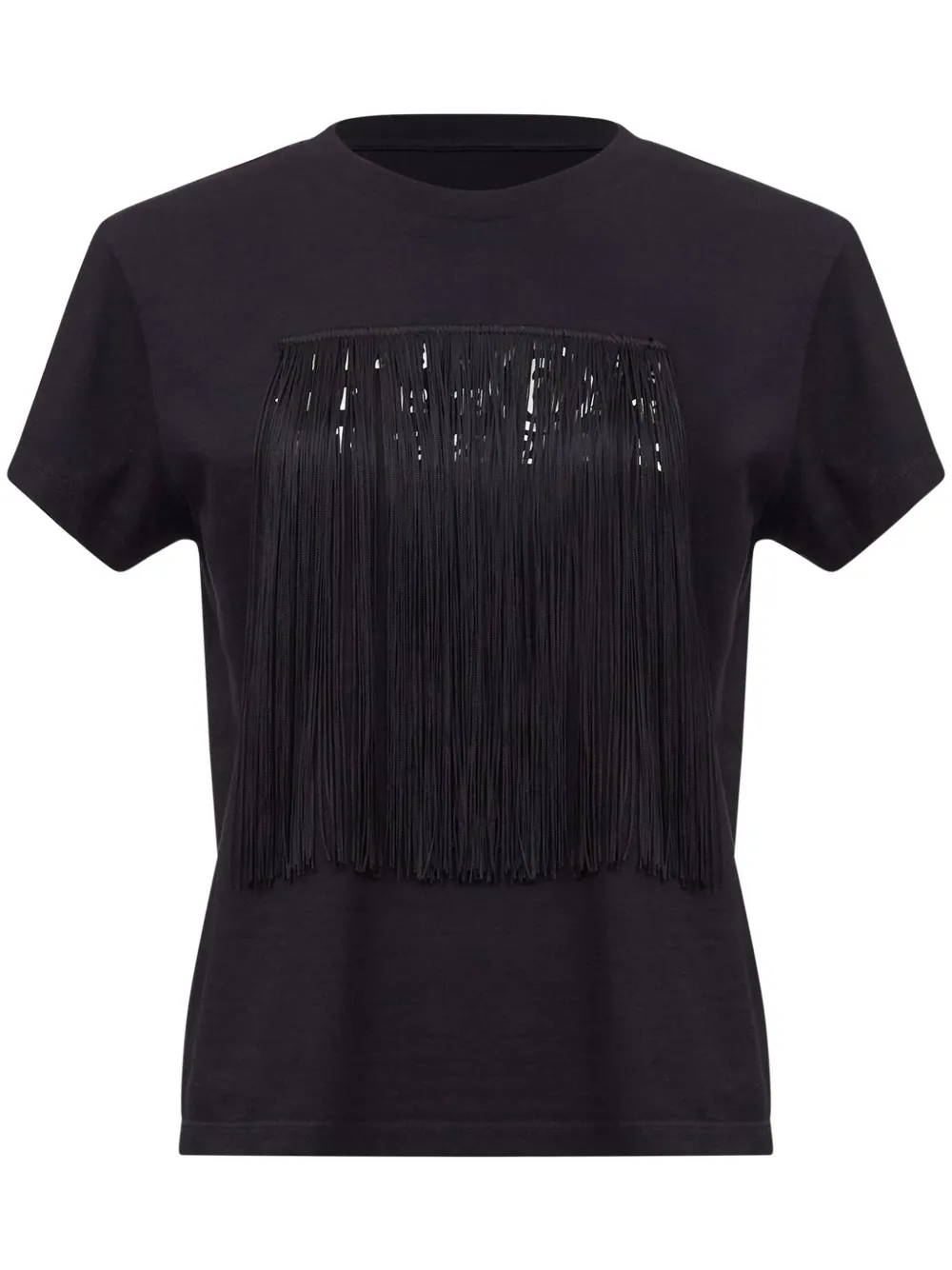 MM6 Maison Margiela ラウンドネック Tシャツ - ブラック MM6 Maison Margiela ラウンドネック Tシャツ - ブラック