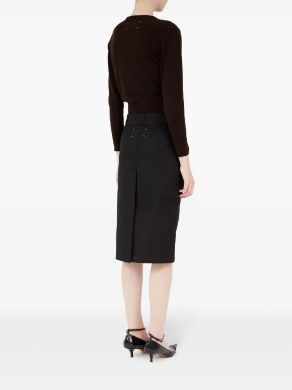 Maison Margiela ハイライズ スカート | ブラック | FARFETCH JP