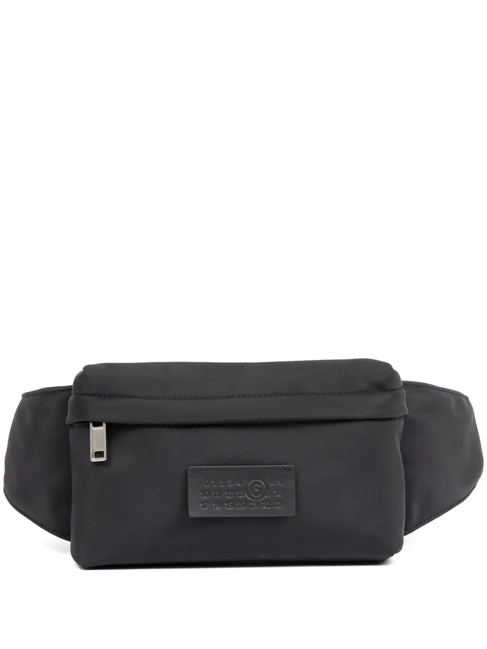MM6 Maison Margiela ナンバーアップリケ ベルトバッグ - ブラック MM6 Maison Margiela ナンバーアップリケ ベルトバッグ - ブラック