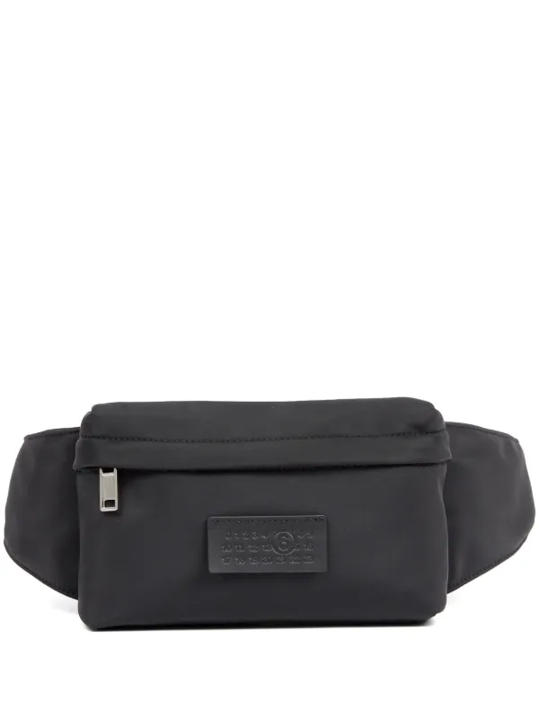 MM6 Maison Margiela ナンバーアップリケ ベルトバッグ | ブラック | FARFETCH JP
