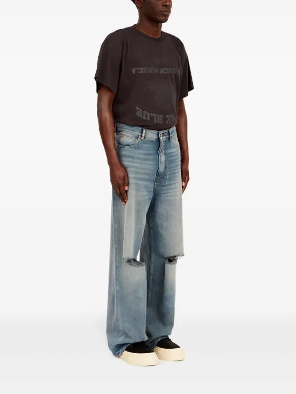 MM6 Maison Margiela ローライズ ワイドジーンズ | ブルー