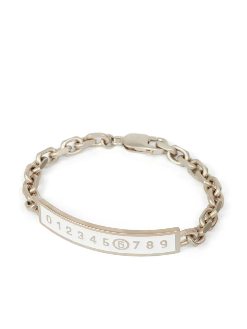 MM6 Maison Margiela Armband met email logo - Zilver