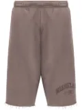 MM6 Maison Margiela numbers-motif shorts - Brown