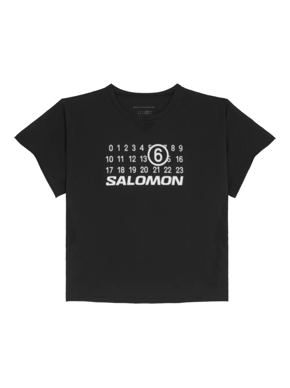 MM6 Maison Margiela X Salomon x Salomon ロゴ Tシャツ - ブラック MM6 Maison Margiela X Salomon x Salomon ロゴ Tシャツ - ブラック