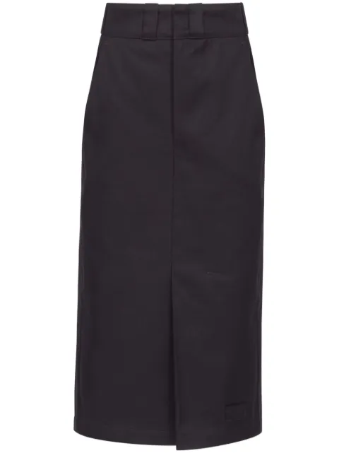 Maison Margiela falda midi con cintura alta