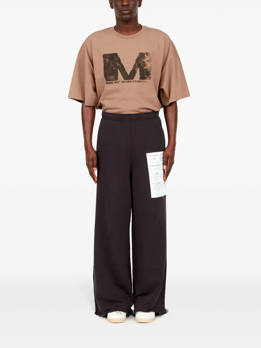 MM6 Maison Margiela Trainingsbroek met print - Zwart
