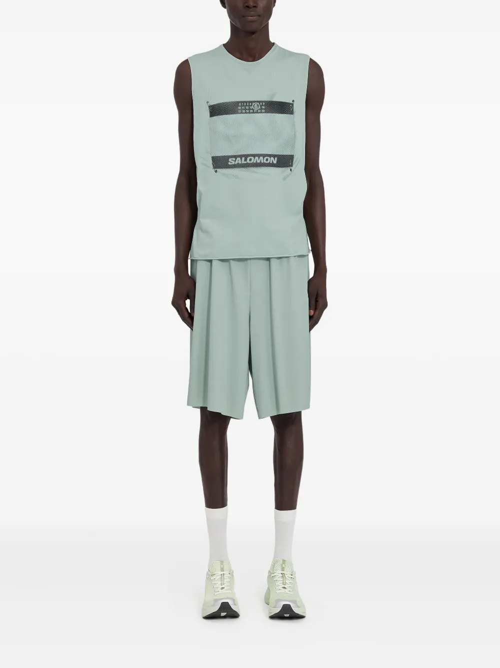 MM6 Maison Margiela X Salomon x Salomon tanktop met logoprint - Groen
