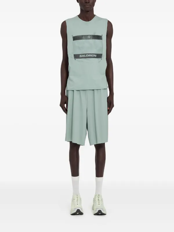 MM6 Maison Margiela X Salomon x Salomon ロゴ タンクトップ