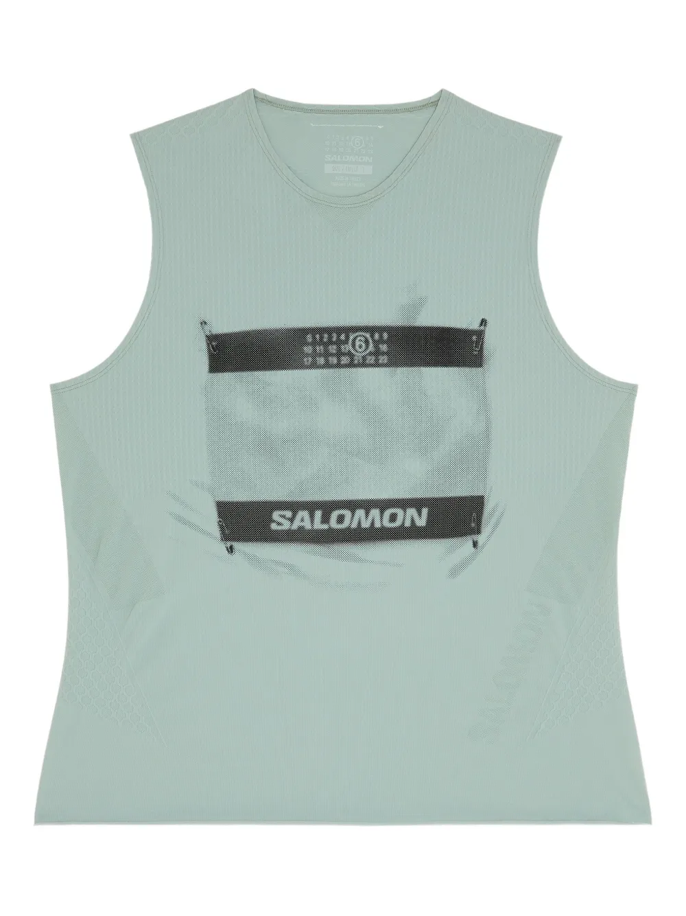 MM6 Maison Margiela X Salomon x Salomon ロゴ タンクトップ - グリーン MM6 Maison Margiela X Salomon x Salomon ロゴ タンクトップ - グリーン