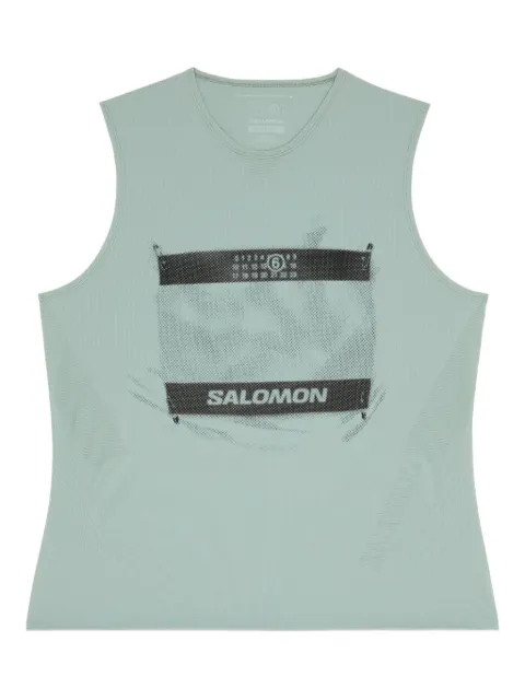 MM6 Maison Margiela X Salomon تانك توب بطبعة شعار x Salomon