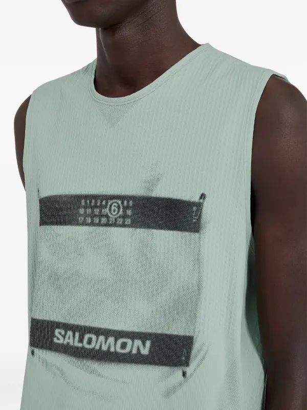 MM6 Maison Margiela X Salomon x Salomon ロゴ タンクトップ