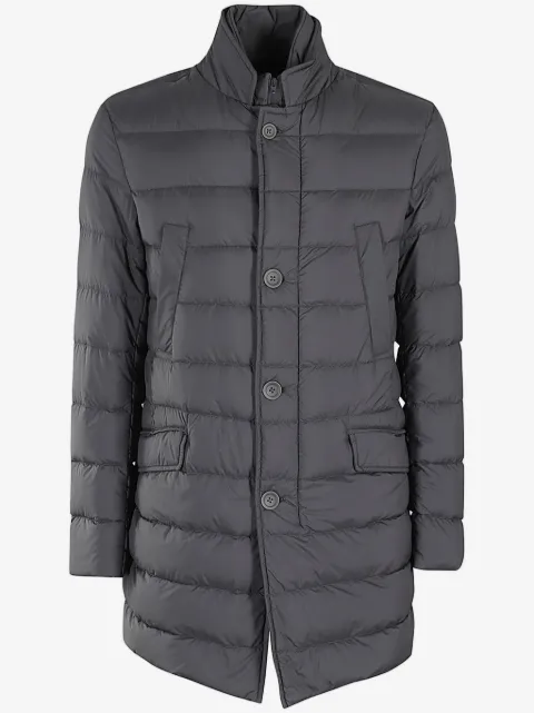 Herno logo-plaque padded coat