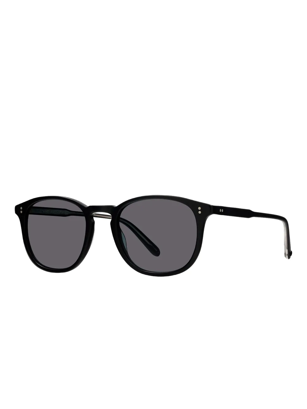 Garrett Leight Zonnebril met rond montuur - Zwart