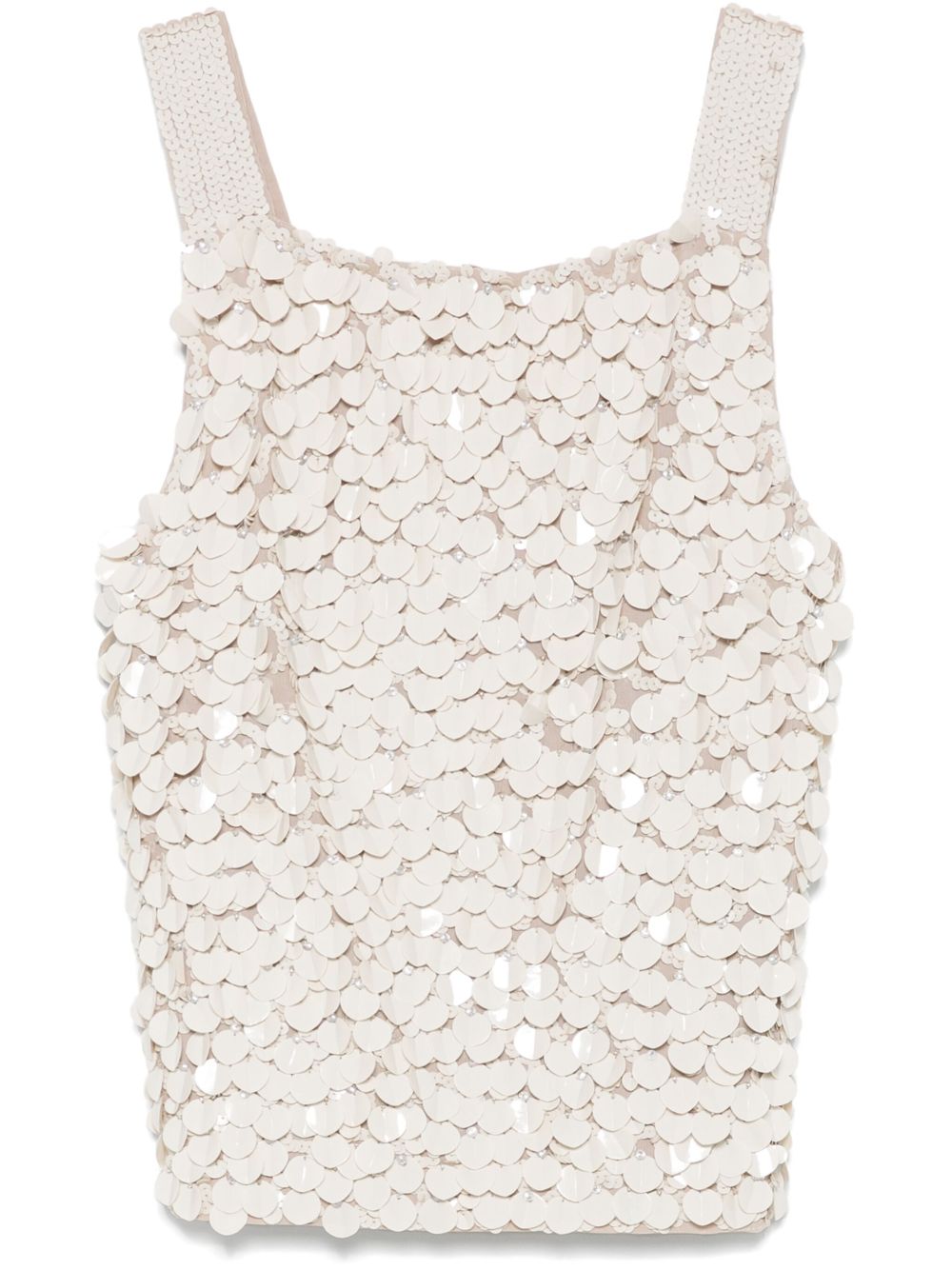 paillette-embellished top