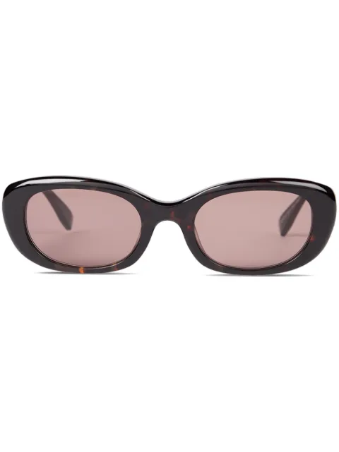 Viktor & Rolf lentes de sol con armazón ovalada