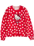 Chinti & Parker Hello Kitty Polka-Dot sweater - Red