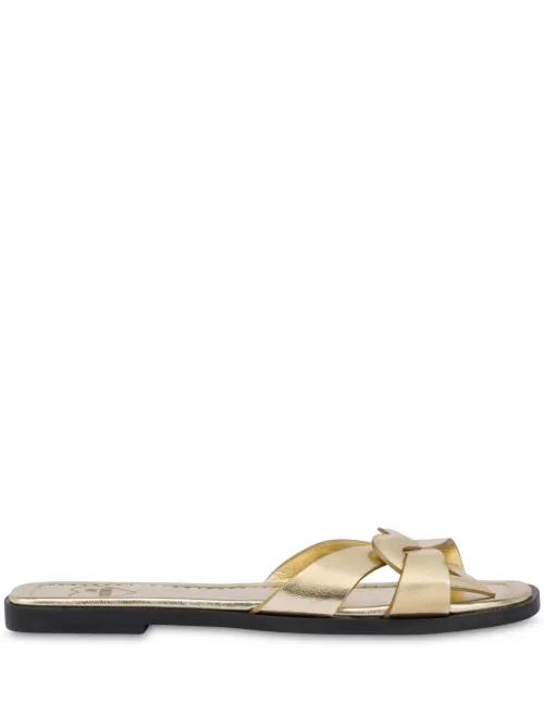 Love Moschino sandales en cuir - Or - Love Moschino - Modalova