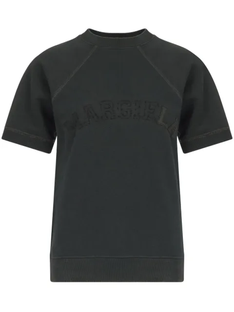 Maison Margiela سويت شيرت قطن بطبعة شعار الماركة