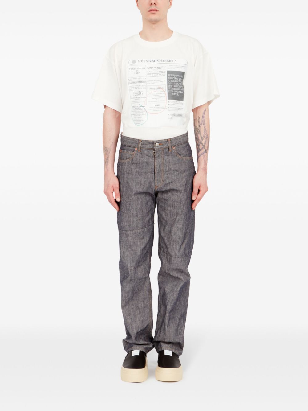 MM6 Maison Margiela five-pocket jeans - Blauw