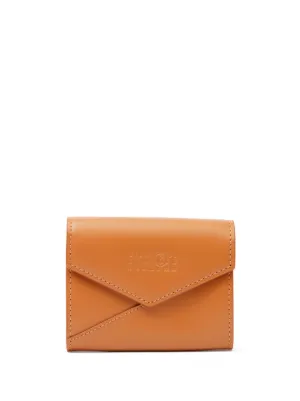 Maison Margiela Folded Wallet Trifold PVC Black Plain Ladies