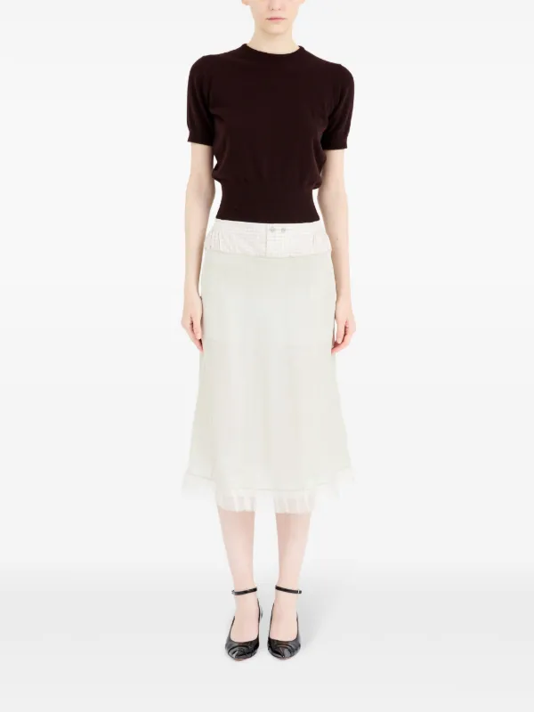 Circle Denim Skirt by MM6 Maison Margiela- La Garçonne