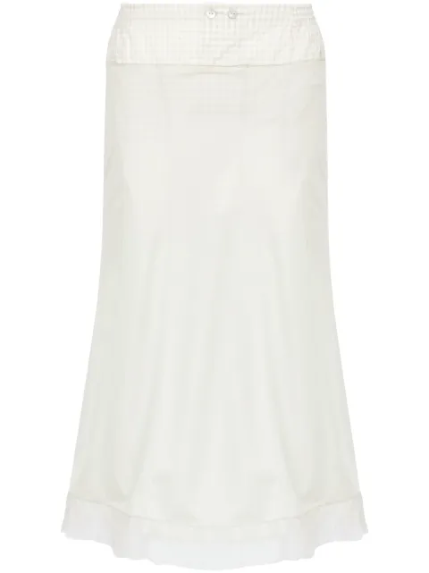 Maison Margiela falda midi a cuadros