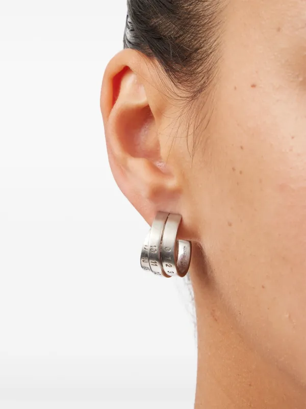 MM6 Maison Margiela Triple Number ピアス | シルバートーン