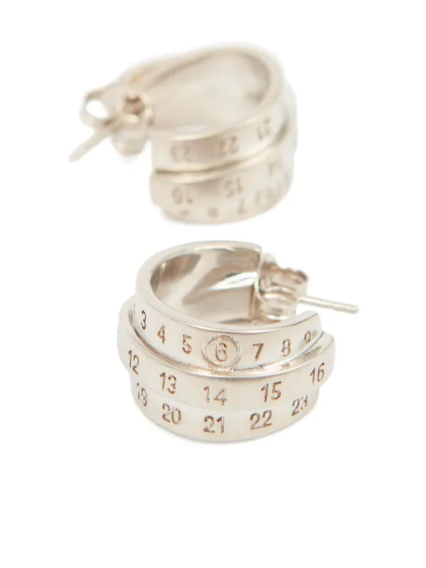 MM6 Maison Margiela Triple Number ピアス | シルバートーン