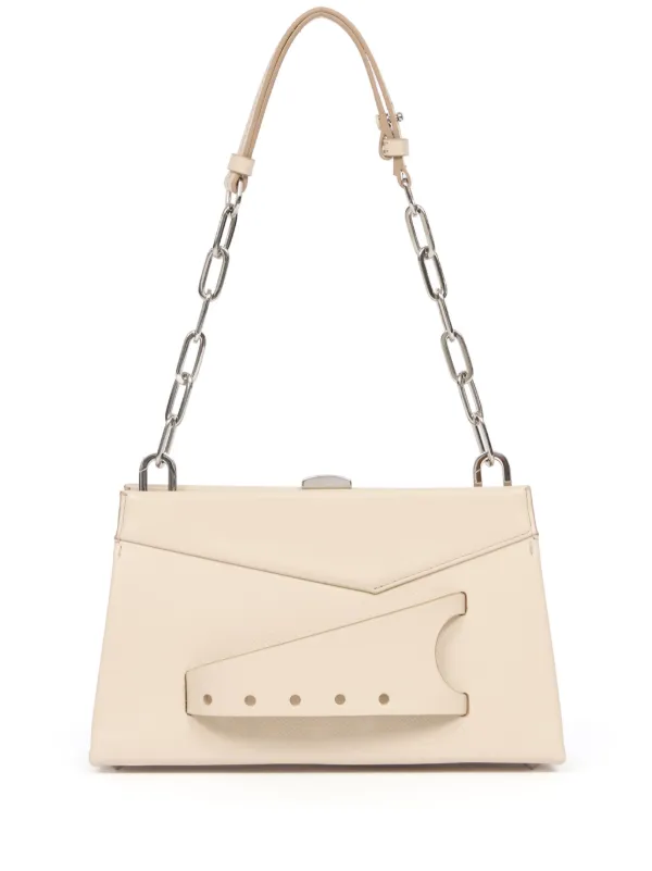 Maison Margiela Small Snatched Shoulder Bag | Black | FARFETCH
