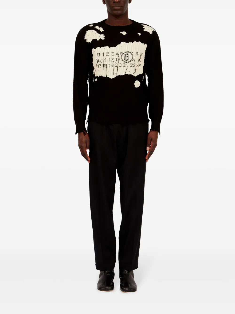 MM6 Maison Margiela pull à numéro signature | Pulls | Image 2