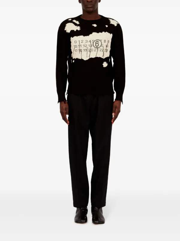numbers-motif jumper 