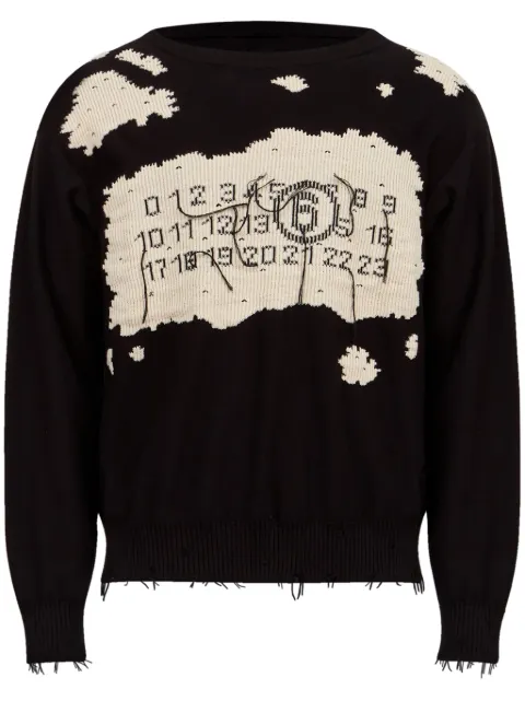 MM6 Maison Margiela ナンバーモチーフ プルオーバー