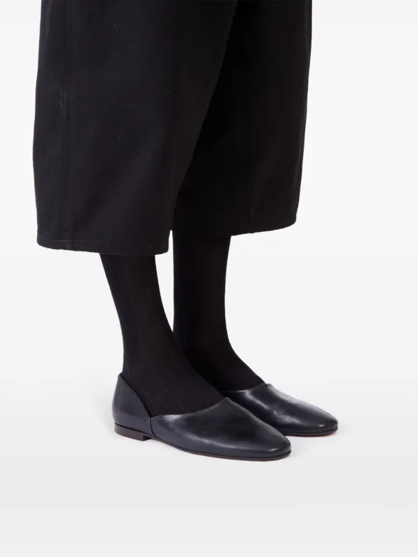 Maison Margiela レザー スリッポン | ブラック | FARFETCH JP