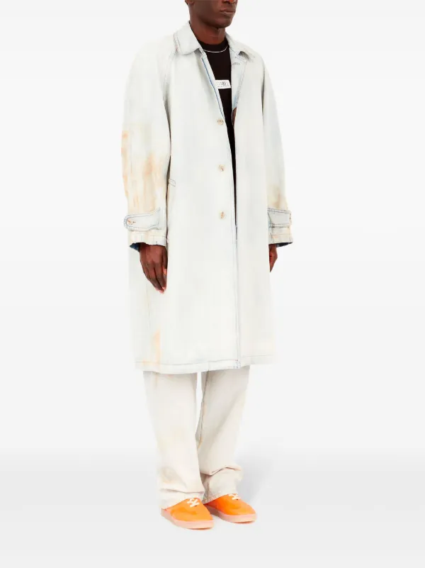 MM6 コート MM6 Maison Margiela バイカラー コート | オレンジ | FARFETCH JP