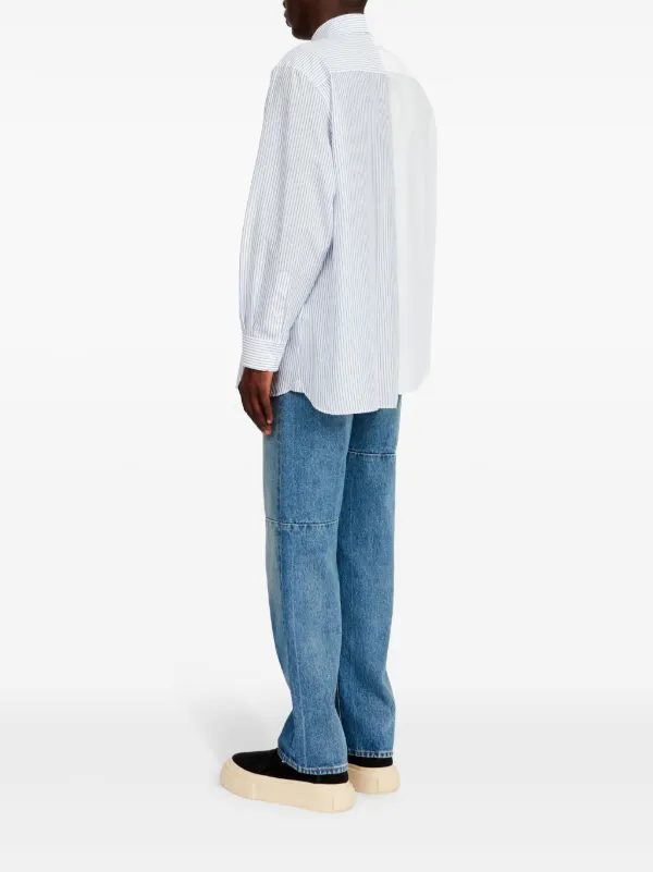 MM6 Maison Margiela Asymmetric Cotton Shirt | White | FARFETCH