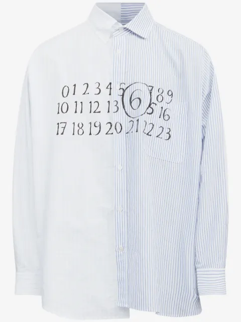 MM6 Maison Margiela asymmetric cotton shirt