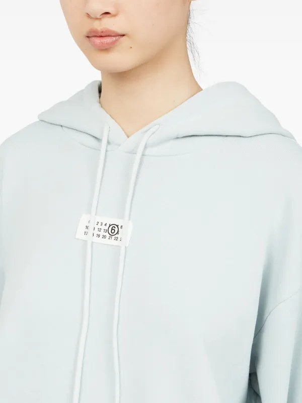 MM6 Maison Margiela ナンバーモチーフ パーカー | ブルー