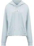 MM6 Maison Margiela numbers-motif hoodie - Blue