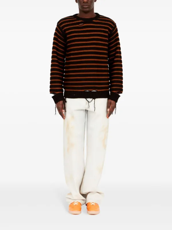 MM6 Maison Margiela ストライプ プルオーバー | ブラック | FARFETCH JP
