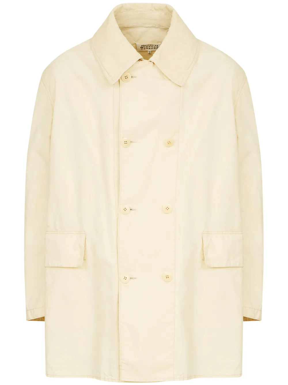 Maison Margiela chamarra de algodón con doble botonadura | neutro | Image 1