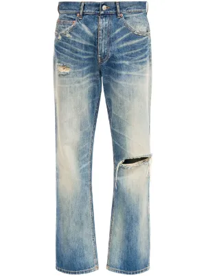 MM6 Maison Margiela five-pocket Jeans | Blue | FARFETCH