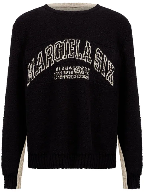MM6 Maison Margiela suéter con motivo de números